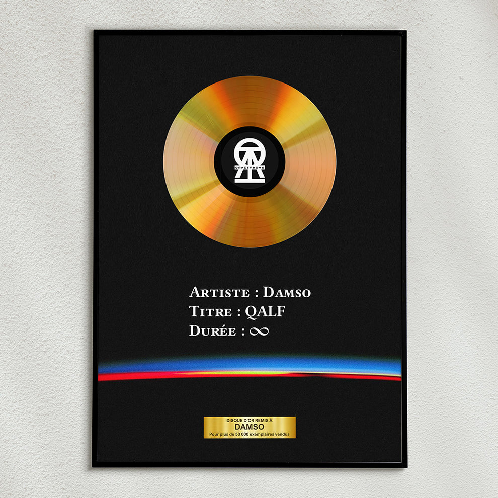 Disque d'or Damso - QALF Infinity – Discomega